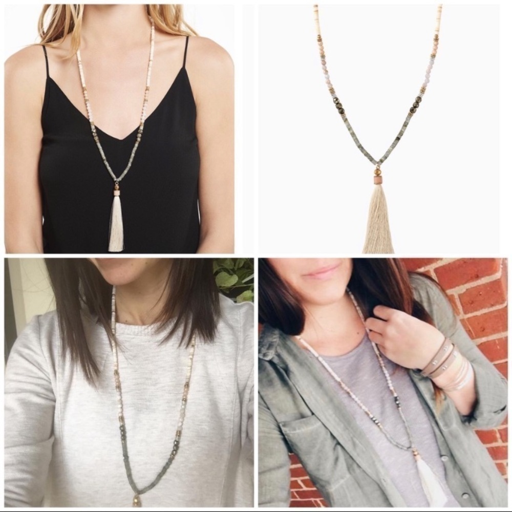 Stella & Dot Antonia Tassel necklace